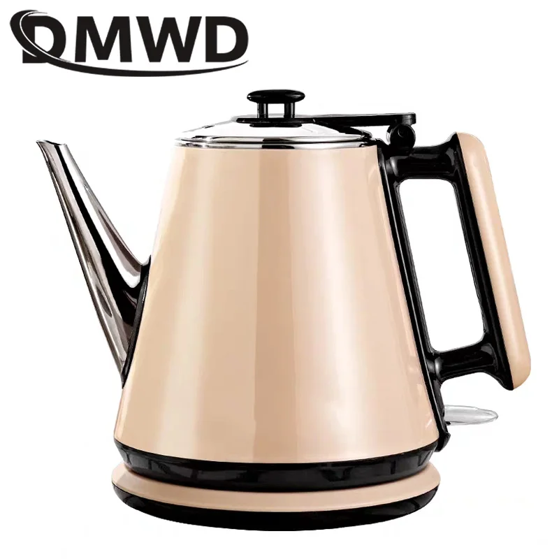DMWD 1L Electric Kettle Long Spout Mouth Auto Power Off Travel Mini
