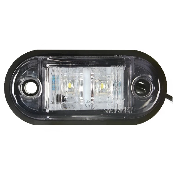 

12V / 24V 2 LED Side Marker Lights Lamp For Car Truck Trailer E-marked White