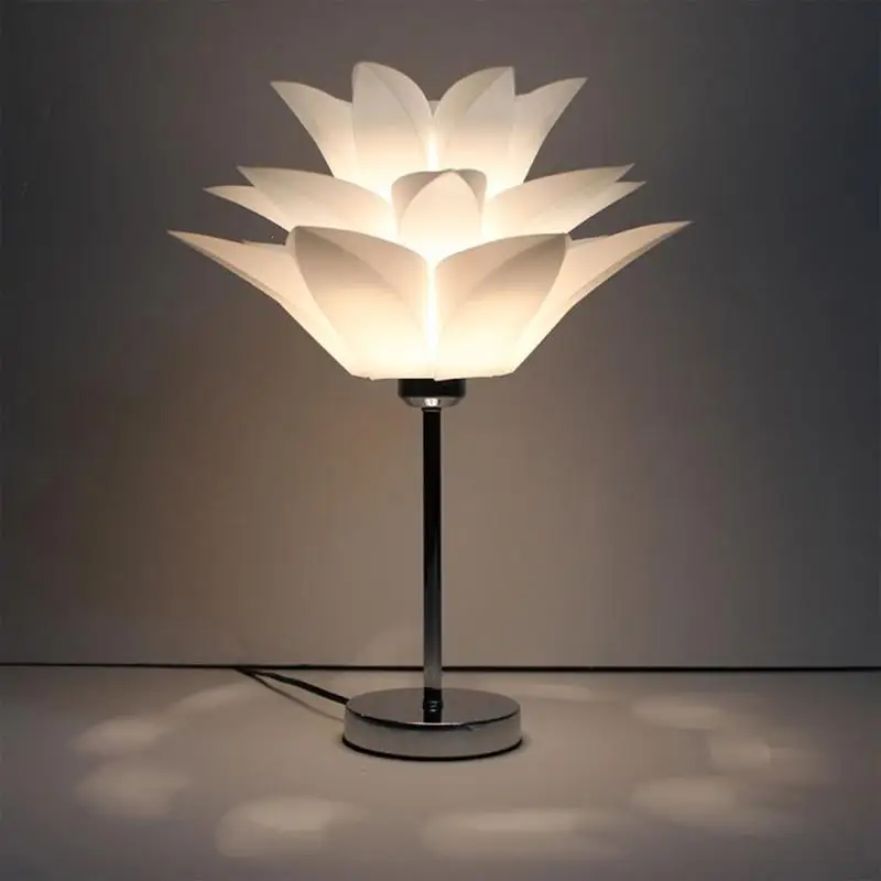 

Bedside Lamp Reading Room Light Sitting Room Lotus Water Lily Shape Crystal Table Lamp Light Modern Table Lamps S3