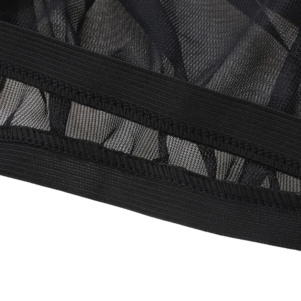 2Pcs Car Sun Visor Rear Side Window Sun Shade Mesh Fabric Sun Visor Shade Cover Shield UV Protector Black Auto Sunshade Curtain