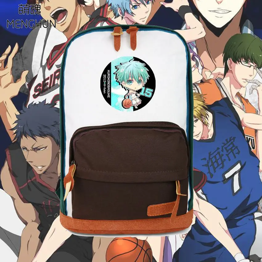 

Lovely Kuroko's basketball backpacks Kuroko no basuke backpacks for girls small backpack contrast color canvas bags NB217
