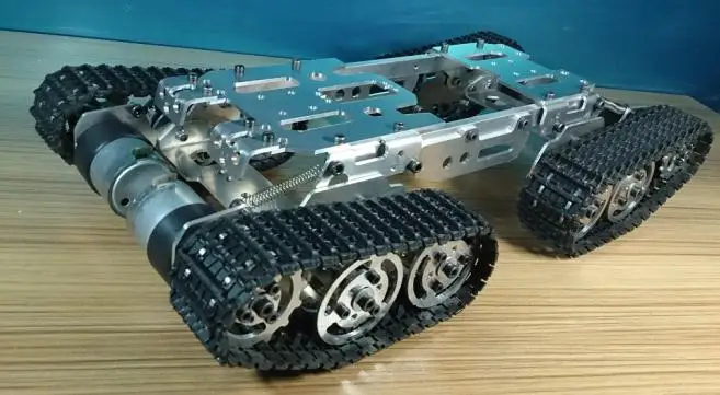 DIY гусеничный увеличенный танк с препятствиями умный автомобильный робот