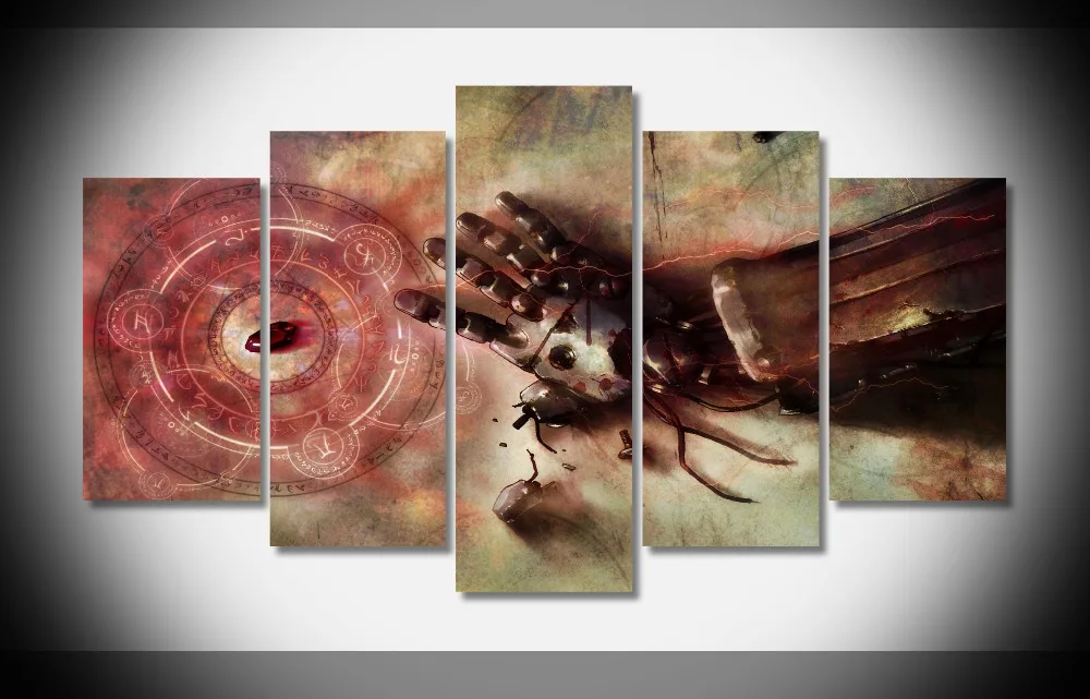 

8018 Anime Full Metal Alchemist Brotherhood Elric Alphonse poster Framed Gallery wrap art print home wall decor wall picture