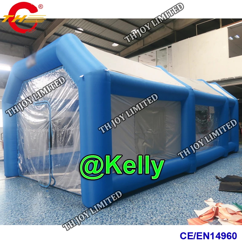 free door shipping customized inflatable spray booth for car painting, outdoor used inflatable