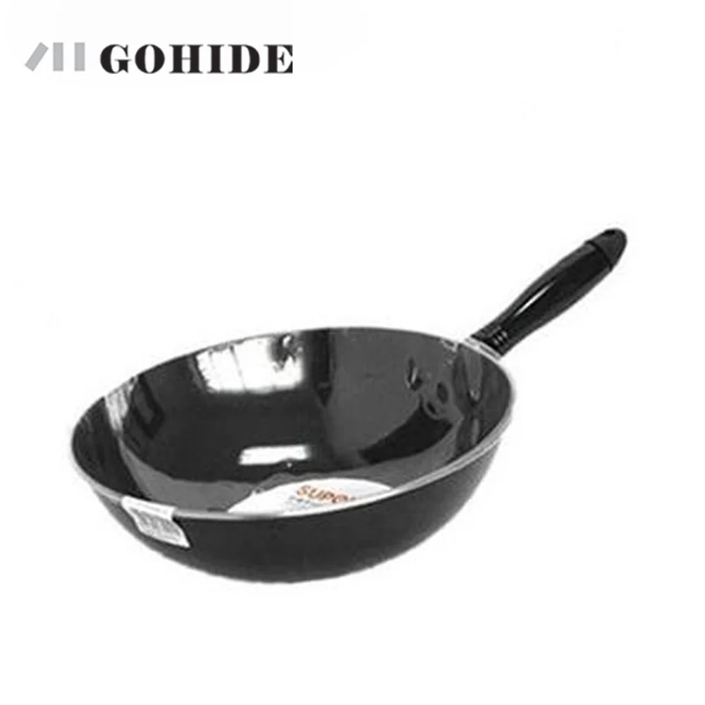 

GUH 32cm anti-rusting non-coating wok FC32C1 round bottom frying pan cast iron pan without lid and for gas cooker only