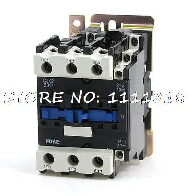 

220V 50/60Hz Coil Motor Control 3P 1NO 1NC AC Contactor CJX2-5011