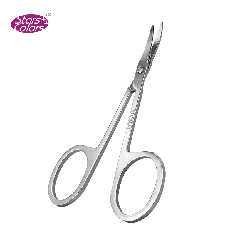 Eyebrow Scissors Silver Makeup Scissor Tool Stainless Steel Eyelashes Eyebrow Tool Grafting Specialty Beauty Make Up