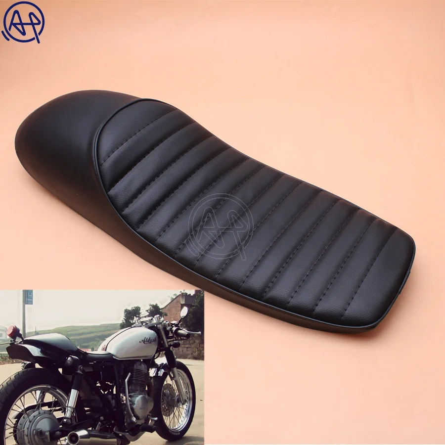 

1pcs Black Motorcycle 24.5" Cafe Racer Hump Retro Seat Universal for HONDA CB SUZUKI GR650 GS GT T TU250 GN125 GN250 GN400