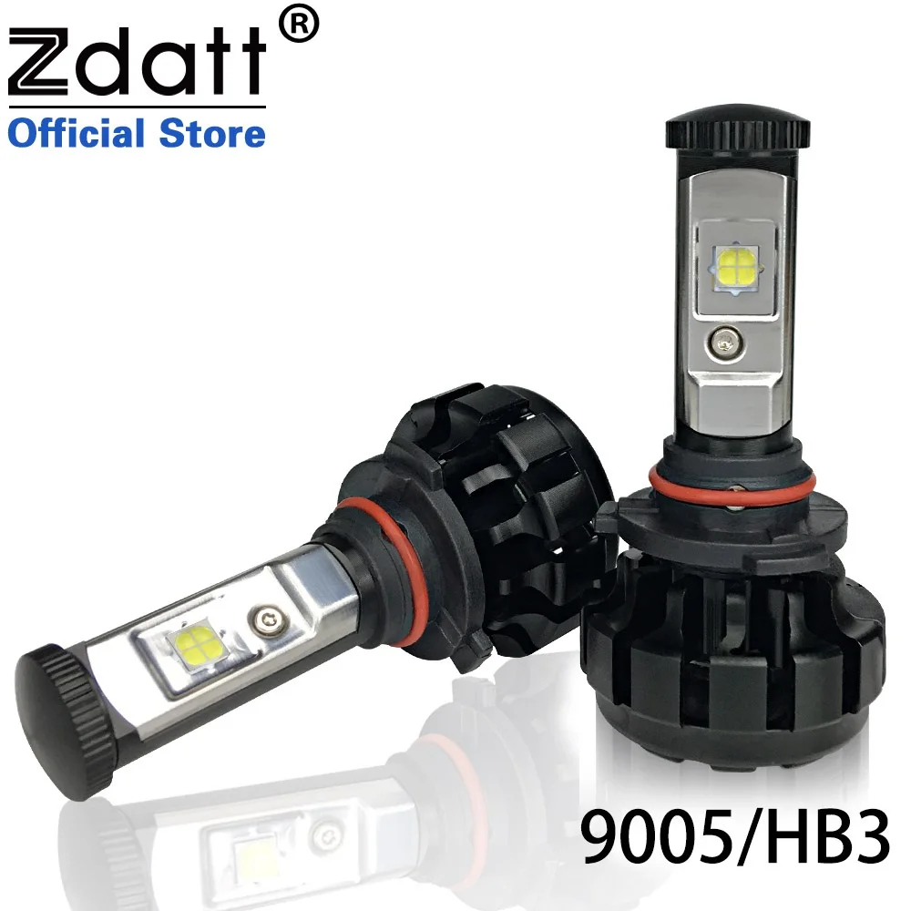 

Zdatt 2Pcs Super Bright 12000LM 80W HB3 Led Bulb Car Led Headlight 9005 High Beam Canbus Conversion Kit 12V Automobiles 6000K