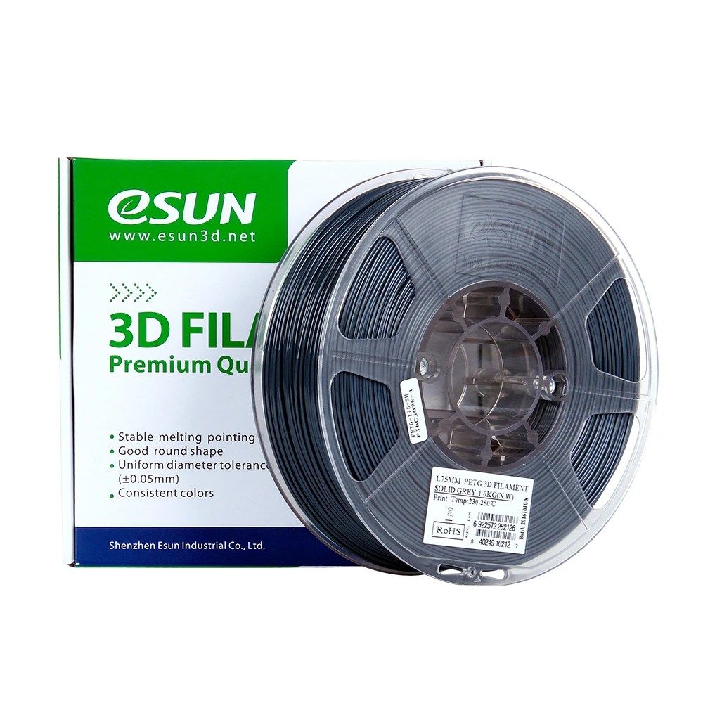 ESUN ПЭТГ 1,75 мм 3D-принтеры Синтетическая нить 1кг 2.2lb катушки Материал для заправки зажигалок синий расходные материалы