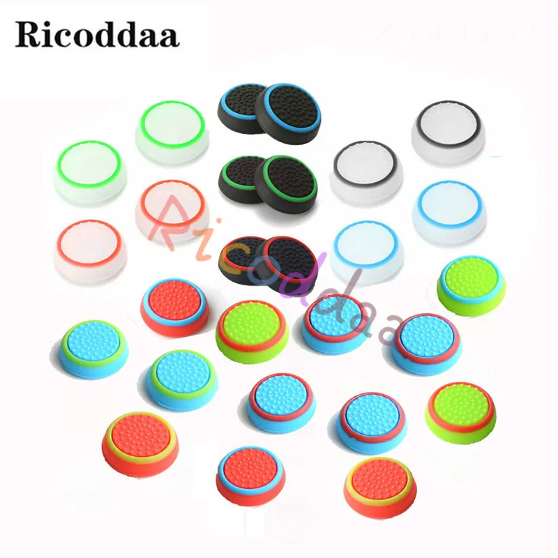 4 шт. силиконовые аналоговые ручки для джойстика PlayStation PS4 Pro Slim контроллера PS3