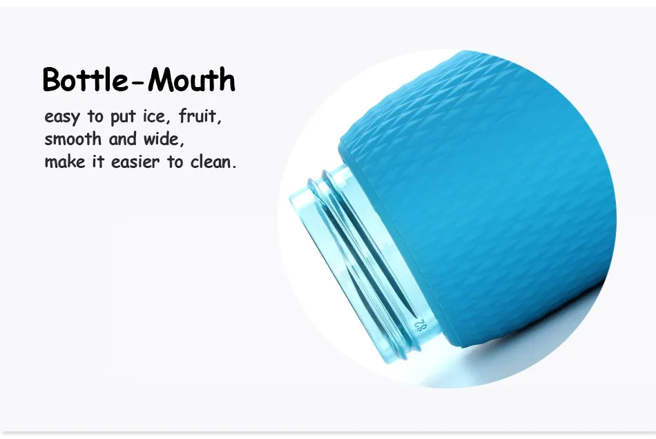 UZSPACE 700ml Tritan Sports Water Bottles Creative Portable buckle Lemon fruit tea Filter Shaker Drink Bottle For Water BPA Free680ML5057_09