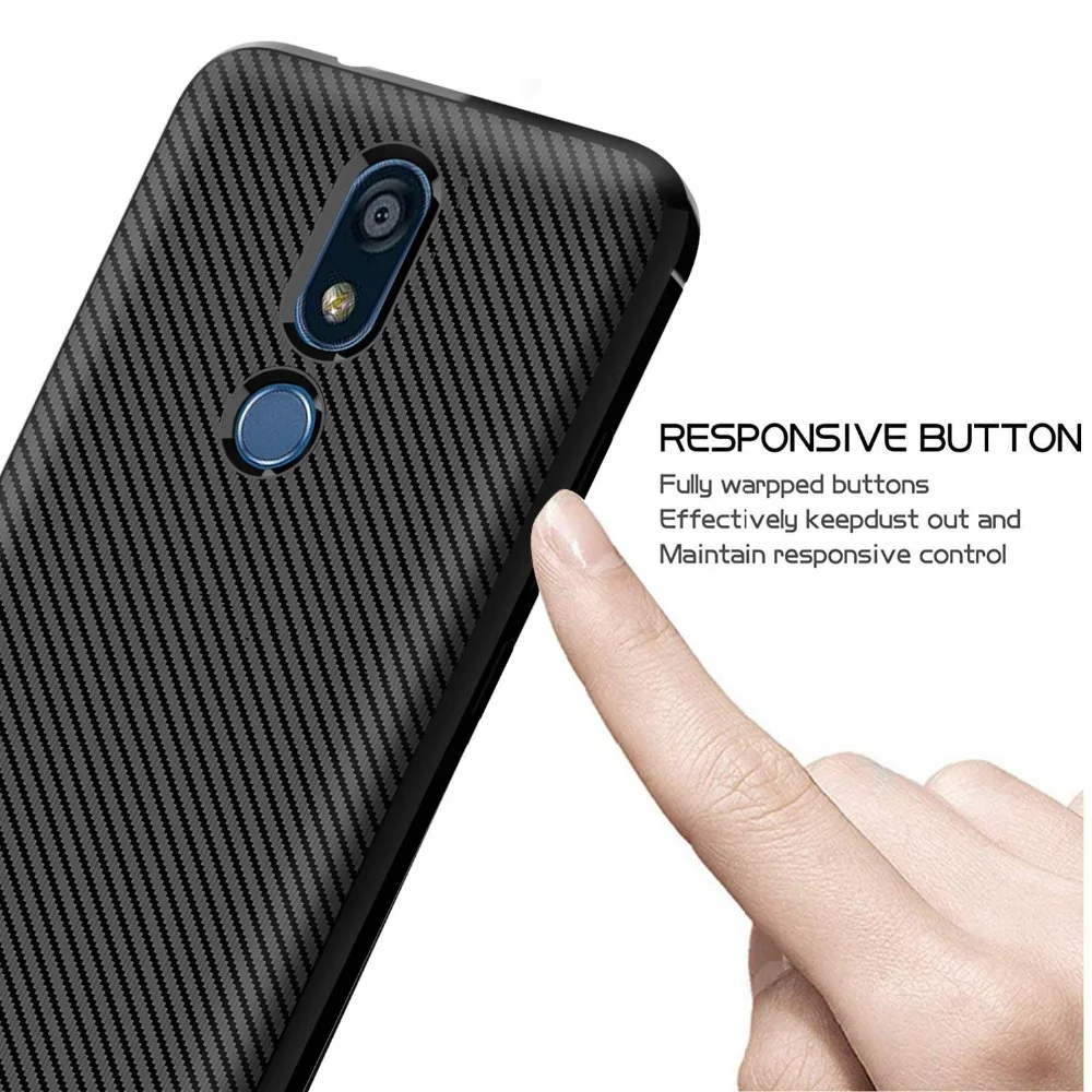 Для Nokia 4,2 тонкий ТПУ чехол для телефона для Nokia 4,2 Премиум силиконовый мягкий Углеродный волокно защитный противоударный чехол