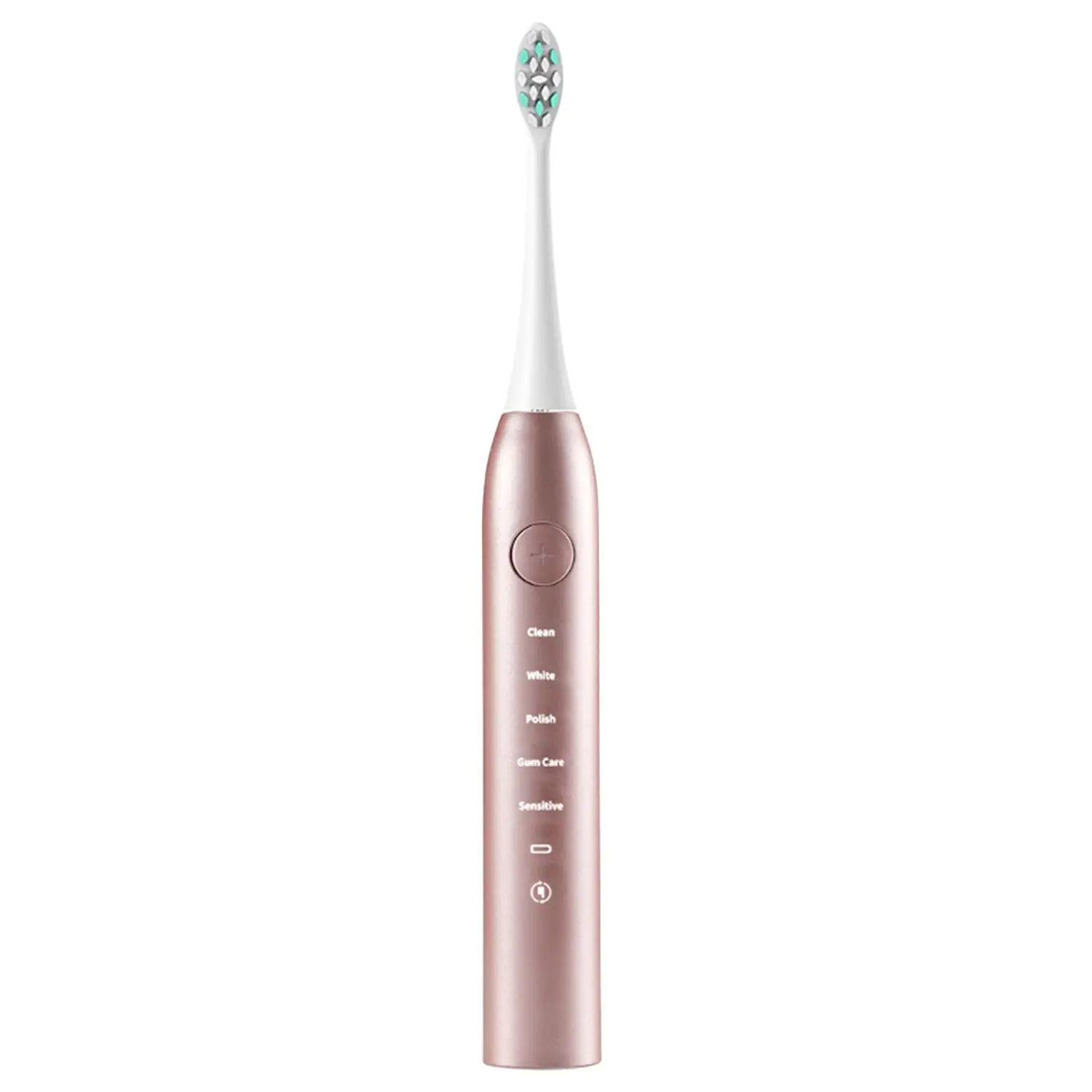 Электрическая зубная щетка для взрослых USB Индукционная перезаряжаемая электрическая зубная щетка звуковая электрическая зубная щетка IPX7 водонепроницаемая - Цвет: Rose Gold