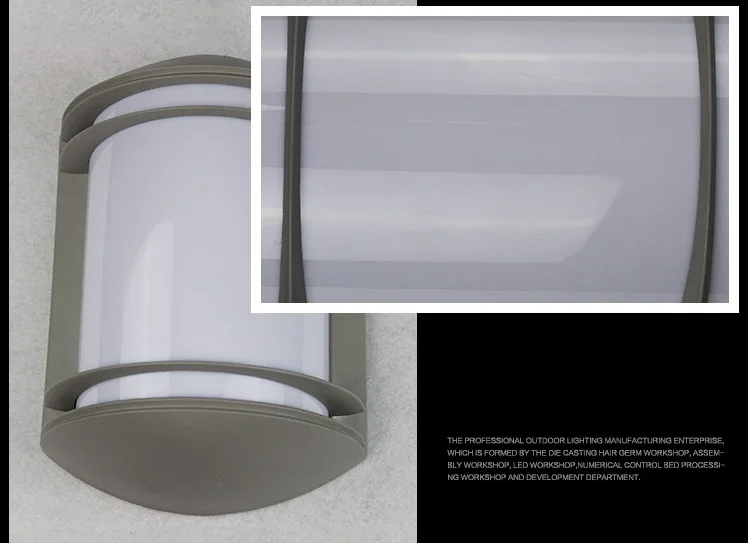Lâmpada de Parede ao ar Conduziu a Luz da Parede do Jardim Livre Impermeável Arandela Pátio E27 Villa Varanda 12 w Interior Luz Ip65 Ac90-260v 18 ip65 arandela AC90-260V pátio e27 villa varanda