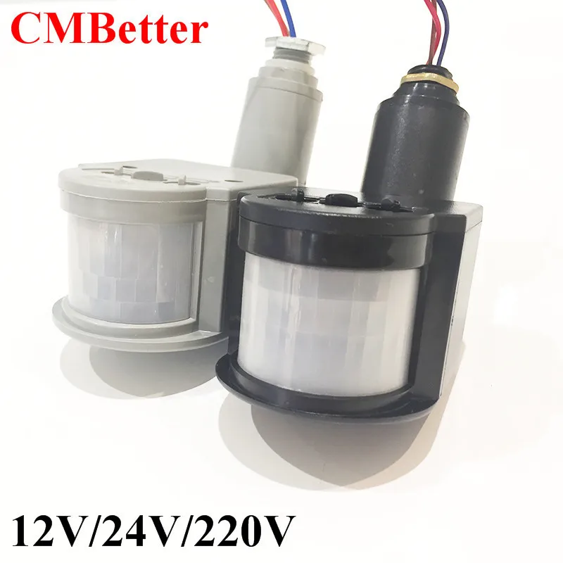  AC220V 12V 24V Motion Sensor Light Switch Automatic Infrared PIR Motion Sensor Switch for LED Light Lamp light accessory (10)