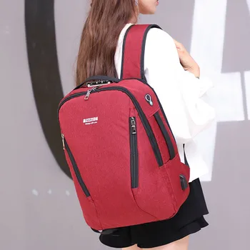 

Unisex USB Charging Backpack men Large Capacity Travel Business Password Tote Shoulder bag leisure backpack for women