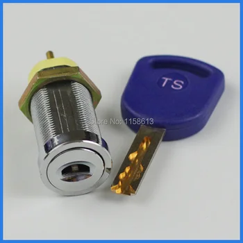 

10 pieces 32mm chrome plated keyed alike electronic door switch lock slot machine lock