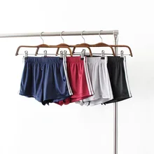 Летние белые гладкие шорты с эластичной резинкой на талии, женские спортивные шорты для йоги, фитнеса, бега