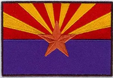 Вышивка патч ткань флаг Аризоны state значки вышитые пользовательские Военная нашивка-бейдж