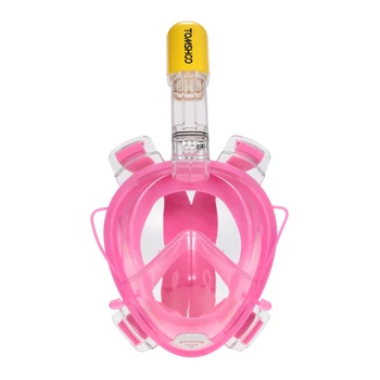 

/CLEARANCE PROMOTION Adult Swimming Mask Scuba Diving Snorkel Mask 180° Panoramic with Action Camera Mounting Underwater Mask