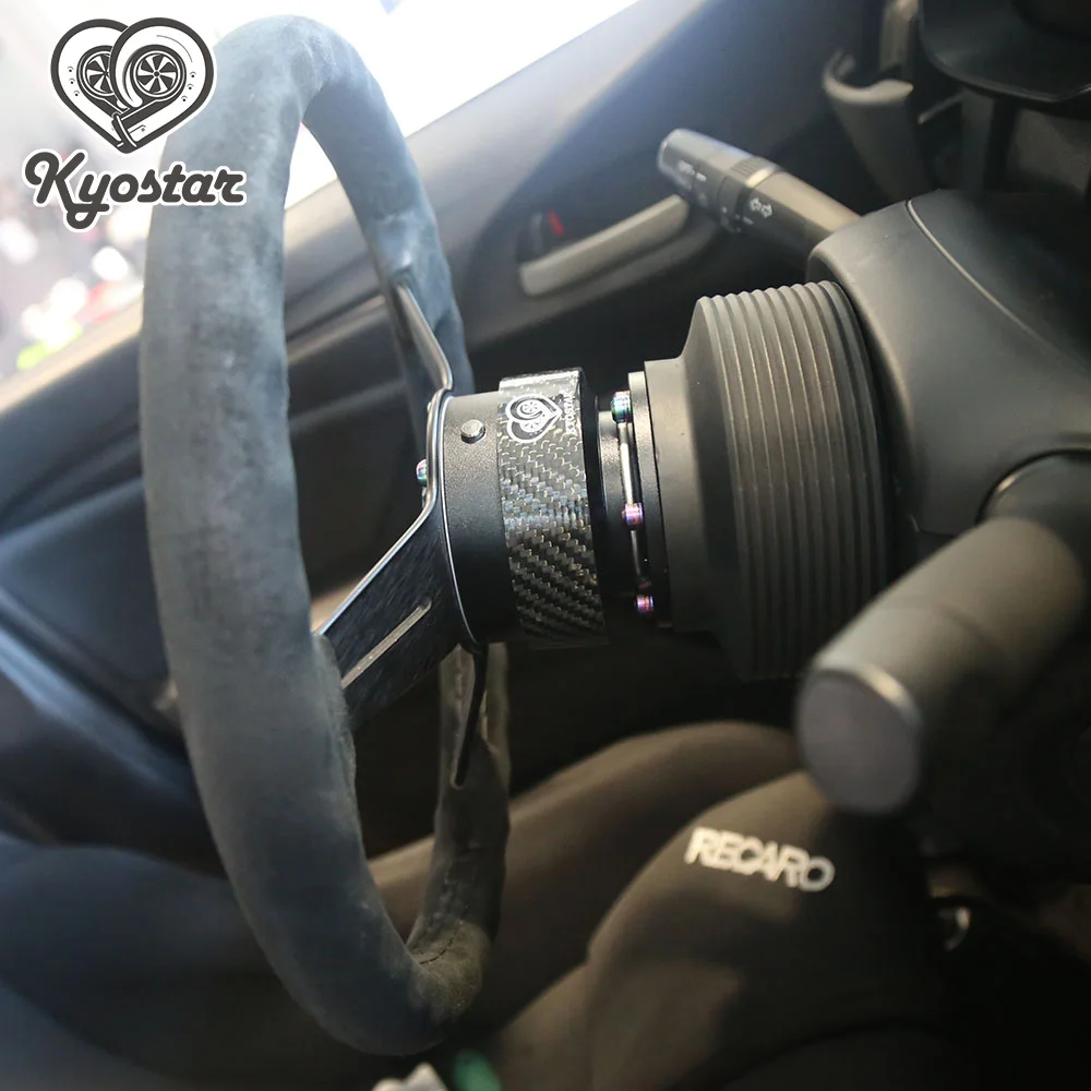 ステアリング　クイックリリース、カーボン柄 ステアリング クイックリリース、カーボン柄