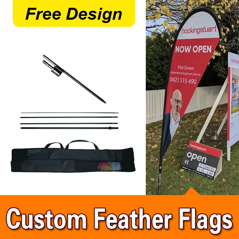 Feather Flags Banner Sign Same Day Ship Open Rainbow Business