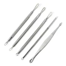 5 шт нержавеющая угревая лицевая пятно от акне инструмент для удаления прыщей экстрактор инструмент для борьбы с комедонами X7185Down