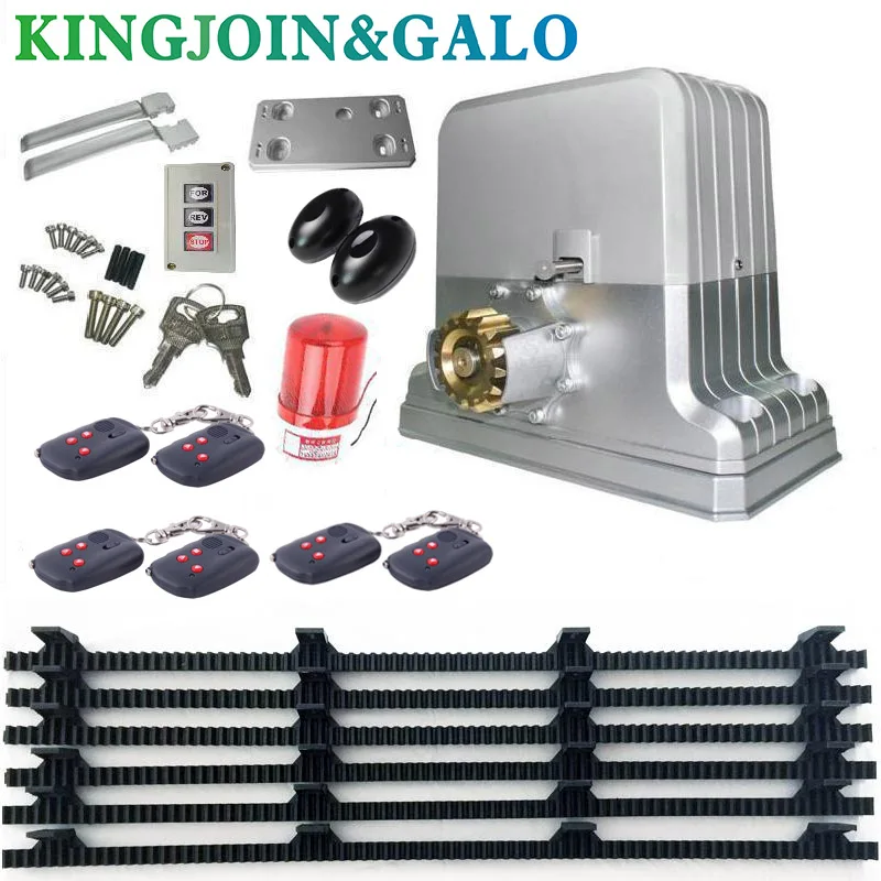 

Electric sliding gate opener motor/automatic gate opener engine with 4 remote control 1 photocell 1 lamp 600kg-1200kg