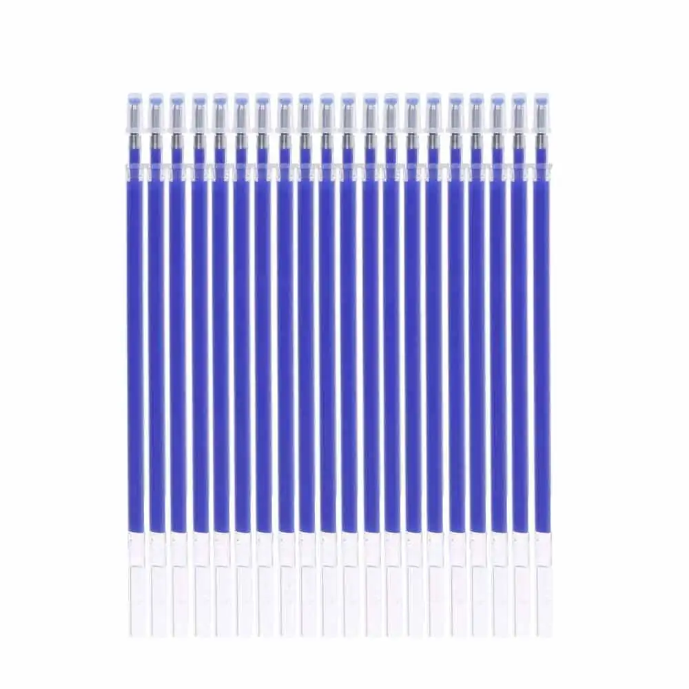 20 шт./лот термостираемая ручка заправка высокая температура исчезающая ручка по ткани маркер для одежды кожа Марка швейные инструменты - Цвет: 20pcs Blue