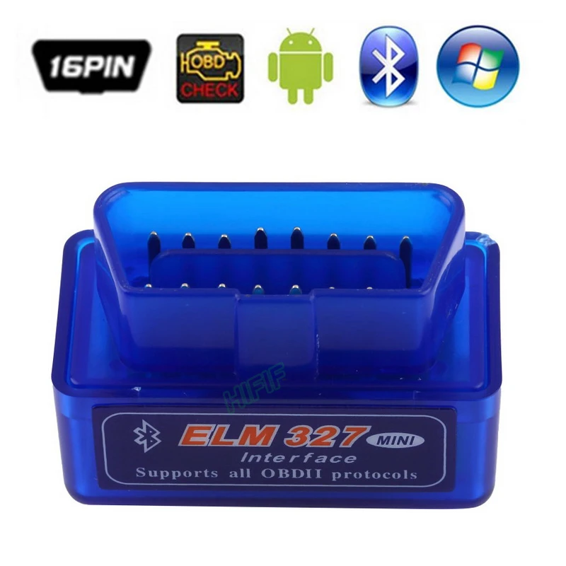 

ELM327 Mini ELM 327 V2.1 OBD2 Bluetooth Interface Auto Scanner obd ii Diagnostic Tool works on Android Windows Symbian