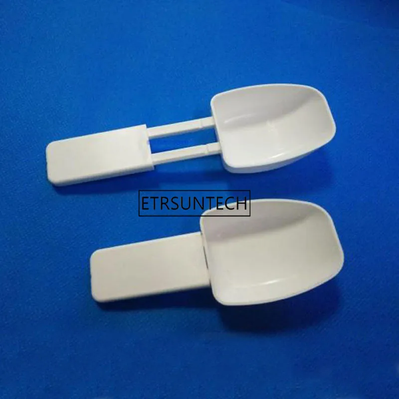 

500pcs 30ML Plastic Scoop 15g Measure Tool 15 gram Measuring Spoon Telescopic Handle for Powder Tea Coffee