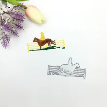 Julyarts Riding Horse Die Metal Cutting Die For DIY Scrapbooking Stencil Die Paper Embossing Card Making Craft Die Cut Troqueles die schwedischen gummistiefel
