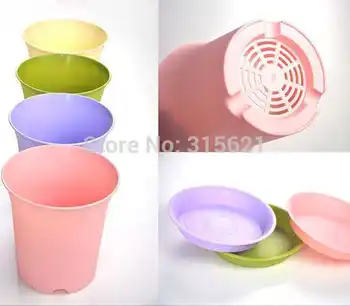 

Colorful Concise Style Roman Flower Pot Home Balcony Desktop Simple European Style Flowerpot Size W8cm*H9cm A01
