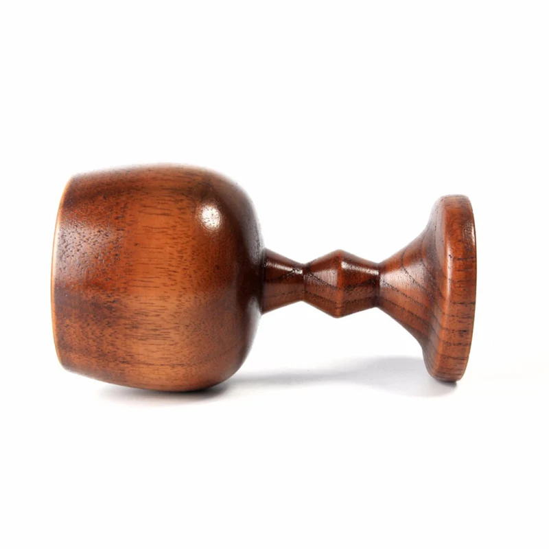 200ml Natural Solid Wood Cup Classic Wooden Wine Cup Vintage Goblet Chalice Hand-made Wood Drinking Dining Cup Drinkware Gift (5)
