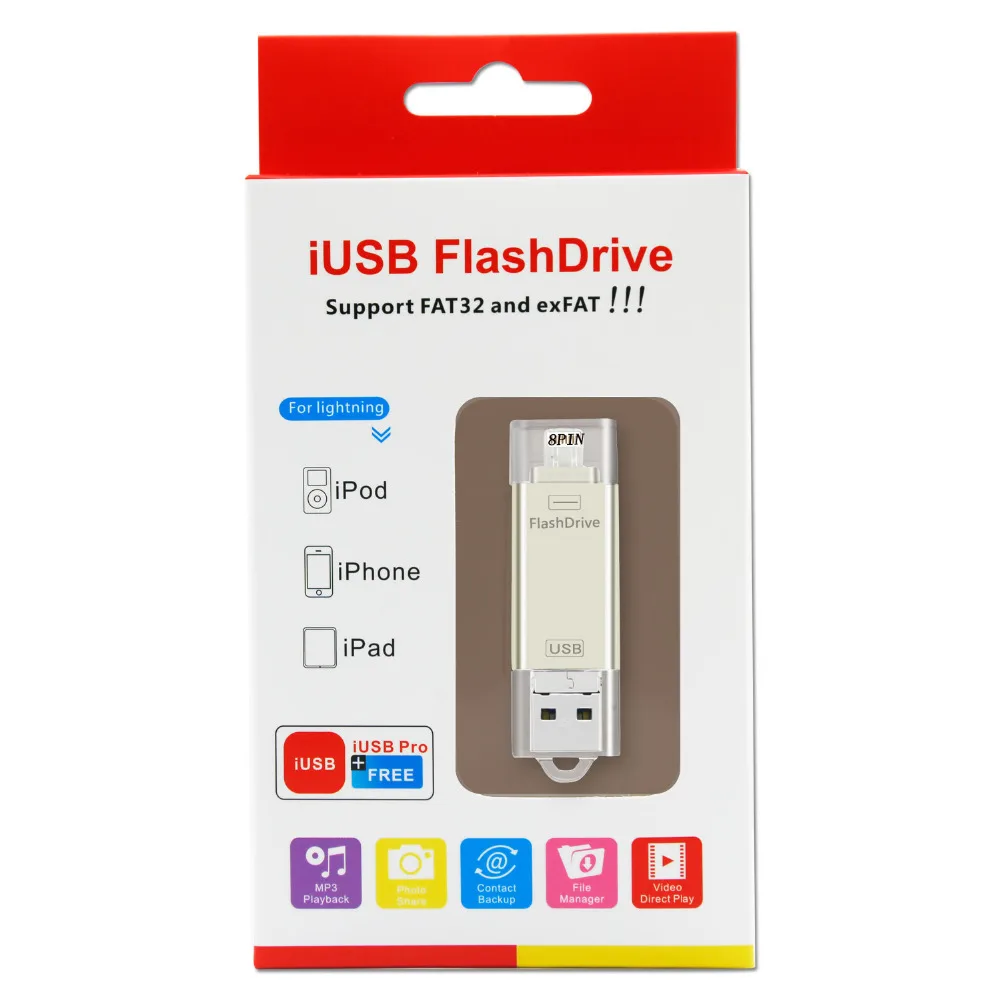 high speed USB flash drive silver package