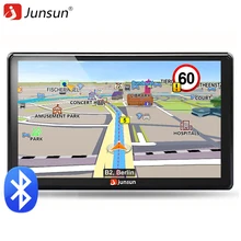 Junsun 7 inch HD Car GPS Navigation FM Bluetooth AVIN Europe Map Free Upgrade Sat nav Automobile Gps Navigators