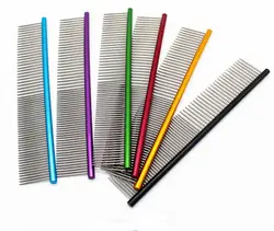 1 piece pet dog Grooming combs pet Accessories stainless steel colorful combs for dog brush Pet Hair Trimmer Comb 18*4cm 1 piece pet dog Grooming combs pet Accessories stainless steel colorful combs for dog brush Pet Hair Trimmer Comb 18*4cm