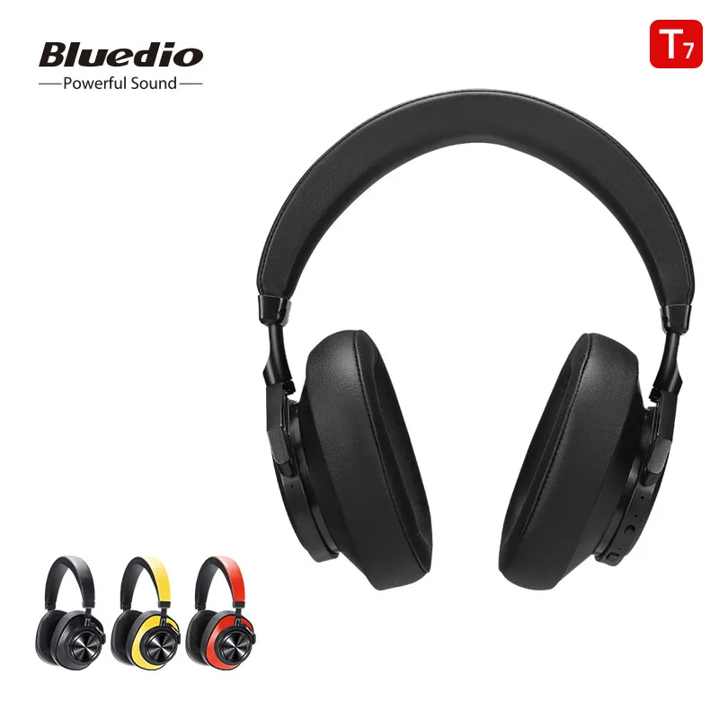 Bluedio T7 Bluetooth наушники с активным шумоподавлением Беспроводная гарнитура для телефонов и музыки с распознаванием лица