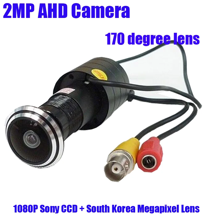 1080P 2mp Mini AHD Door eye Camera 1.78mm Fisheye Lens 2000TVL 2