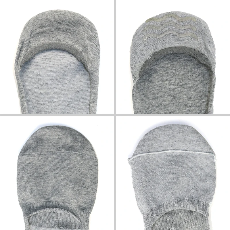 Чесаный хлопок невидимые женские носки модные повседневные силиконовые Нескользящие с низким вырезом мягкие дышащие однотонные носки-башмачки для женщин s