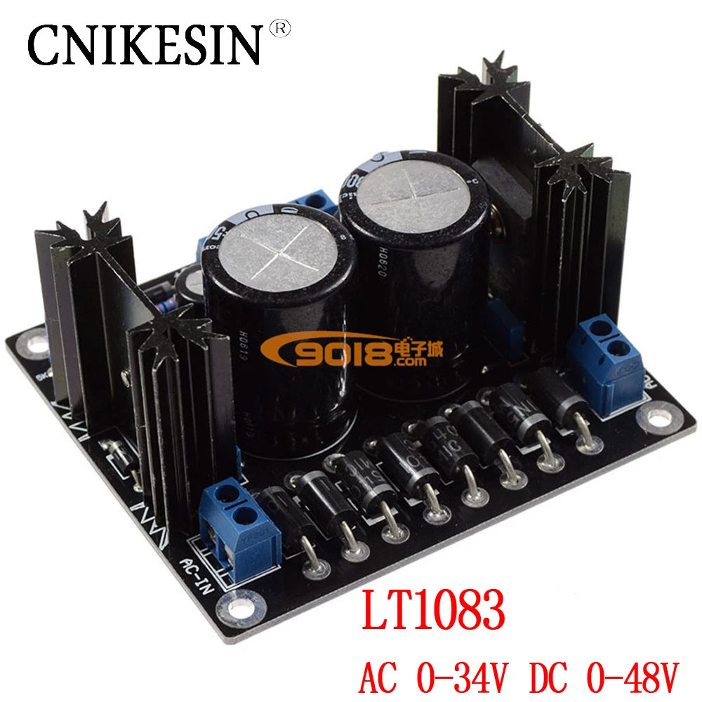 CNIKESIN Sliding type LT1083 high power adjustable voltage stabilizing power supply board HIFI