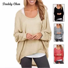 V-Neck Knitting Sweaters Autumn Women Pullovers 2018 Casual Loose Sweater Tops Winter Femme Solid Color Long Women's Top V-Neck Knitting Sweaters Autumn Women Pullovers 2018 Casual Loose Sweater Tops Winter Femme Solid Color Long Women's Top