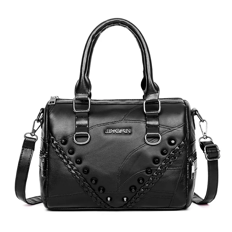 

2019 Luxury Women Genuine Leather Bag Sheepskin Messenger Bags Handbags Famous Brands Designer Female Handbag Shoulder Bag Sac