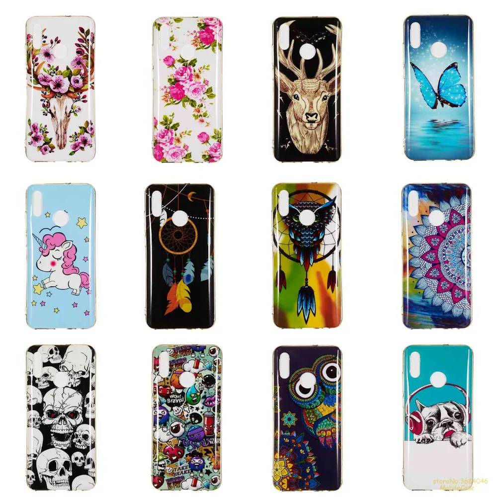 

Slim Luminous Soft TPU Phone Case For Huawei Mate 20 Pro Honor 10 Lite Noctilucent Silicone Back Cover caso fundas coque capas