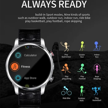 

Multi Sports Modes 4G Smart Band Heart Rate 1.39inch AMOLED 400*400 GPS Smart Bracelet Quad Core 16GB 580mAh MTK6739 Smart Watch