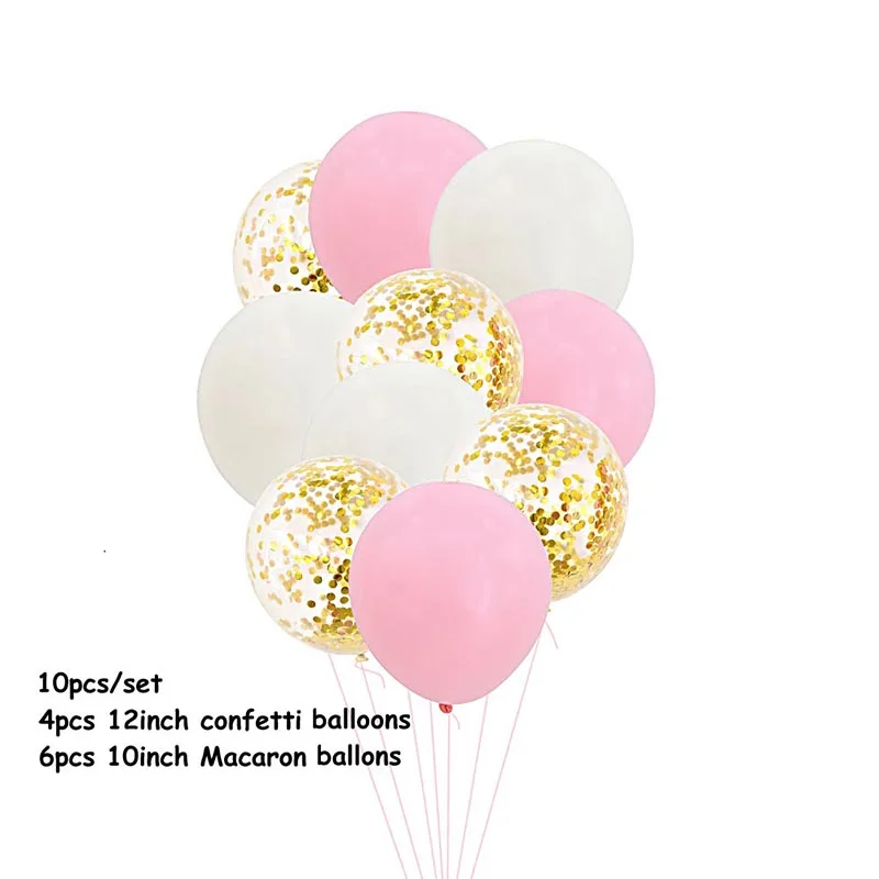 10 шт. 12 дюймов воздушный шар "Конфетти" 10 дюймов Макарон шар для душа ребенка надувные гелиевый воздух воздушные шары для свадьбы, дня рождения, вечеринок - Цвет: CF270BT03