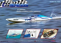 Genesis 1122 Catamaran Fiberglass Racing Boat w/ Twin Dual 3660 brushless Motors  KV2726, Dual 120A ESC 1