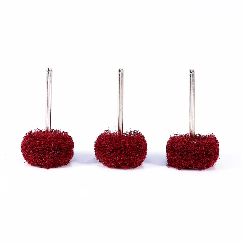 

12Pcs/Lot Mini Brush Scouring Pad Abrasive Wheel Nylon Fiber Grinding Sanding Head Buffing Polishing Wheel Set for Rotary Tool