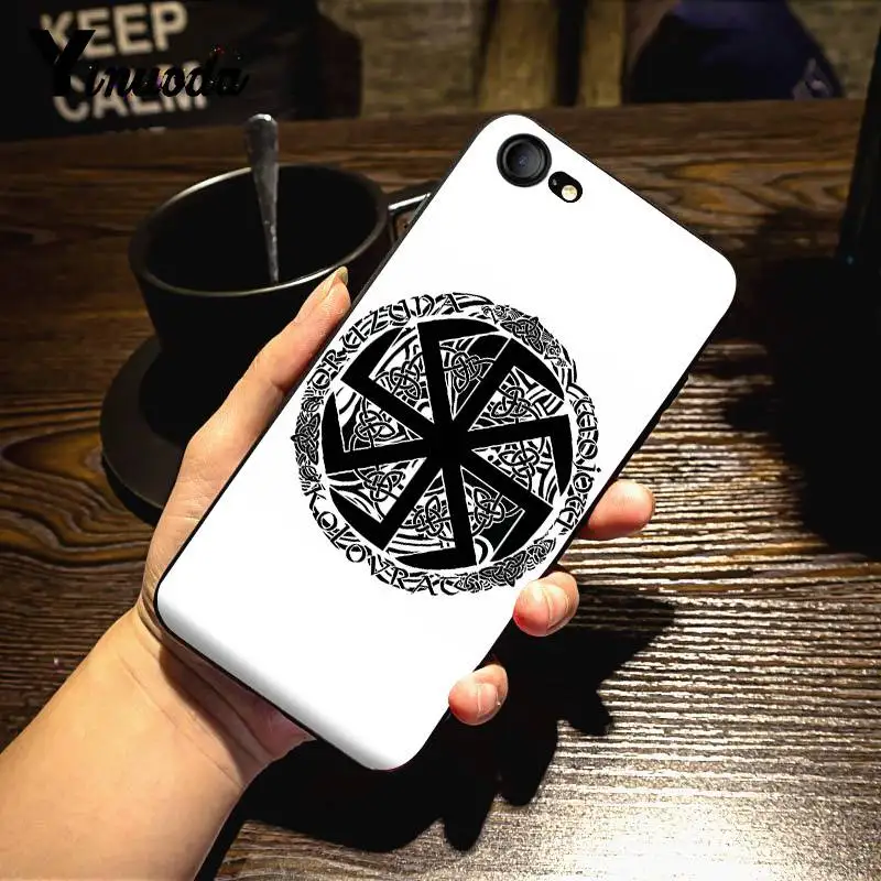 Yinuoda славянский символ Kolovrat первоклассные аксессуары для телефона чехол iPhone 7 6X8 6s